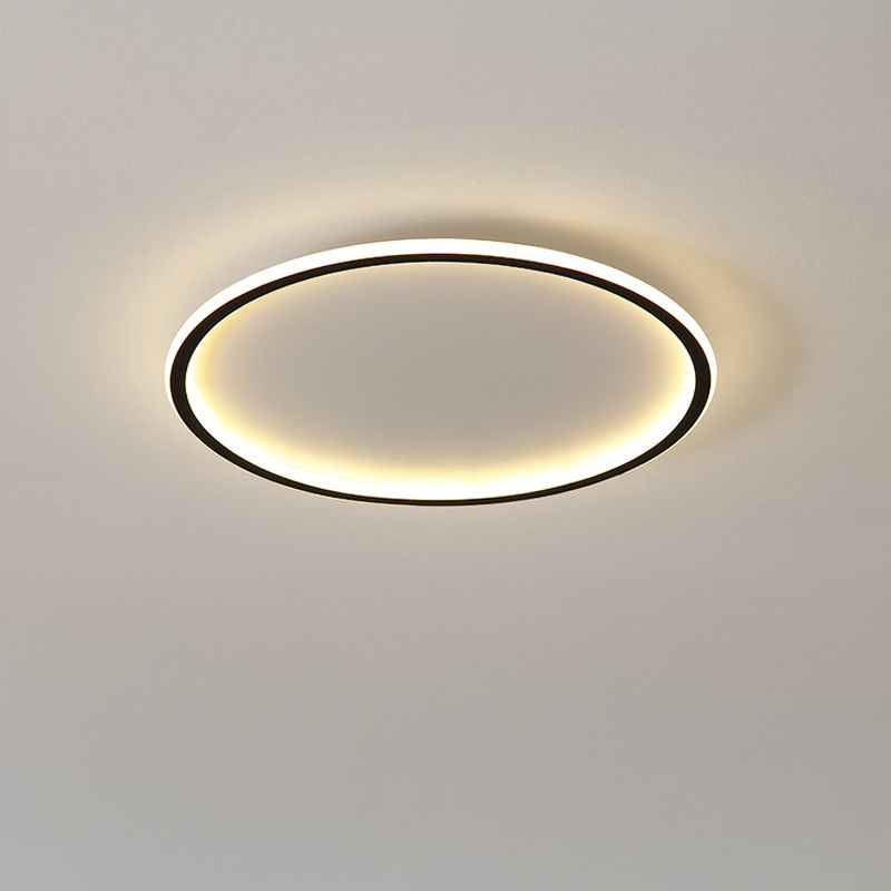 Round Scandi Aluminium LED Ceiling Light