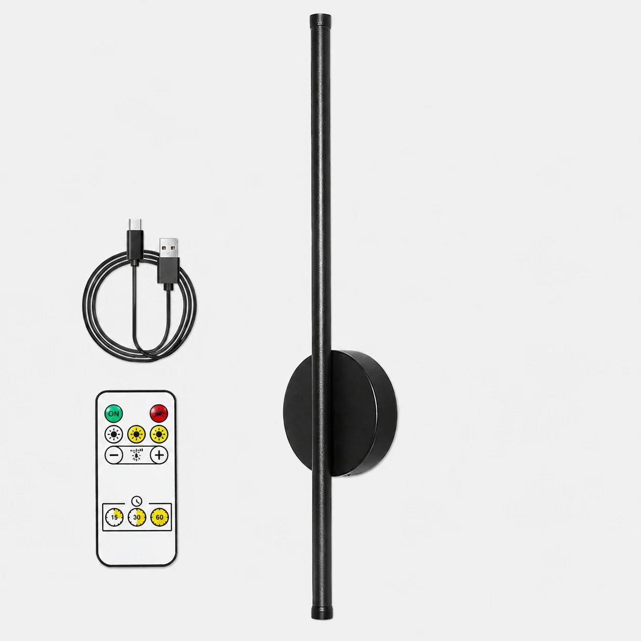 Rechargeable Rotatable LED Wall Light with Remote Control