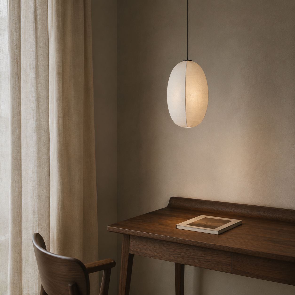 Wabi Sabi Silk LED Pendant Light