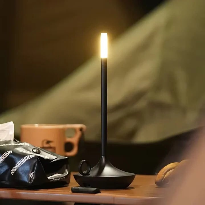Rechargeable LED Candle-Style Table Lamp