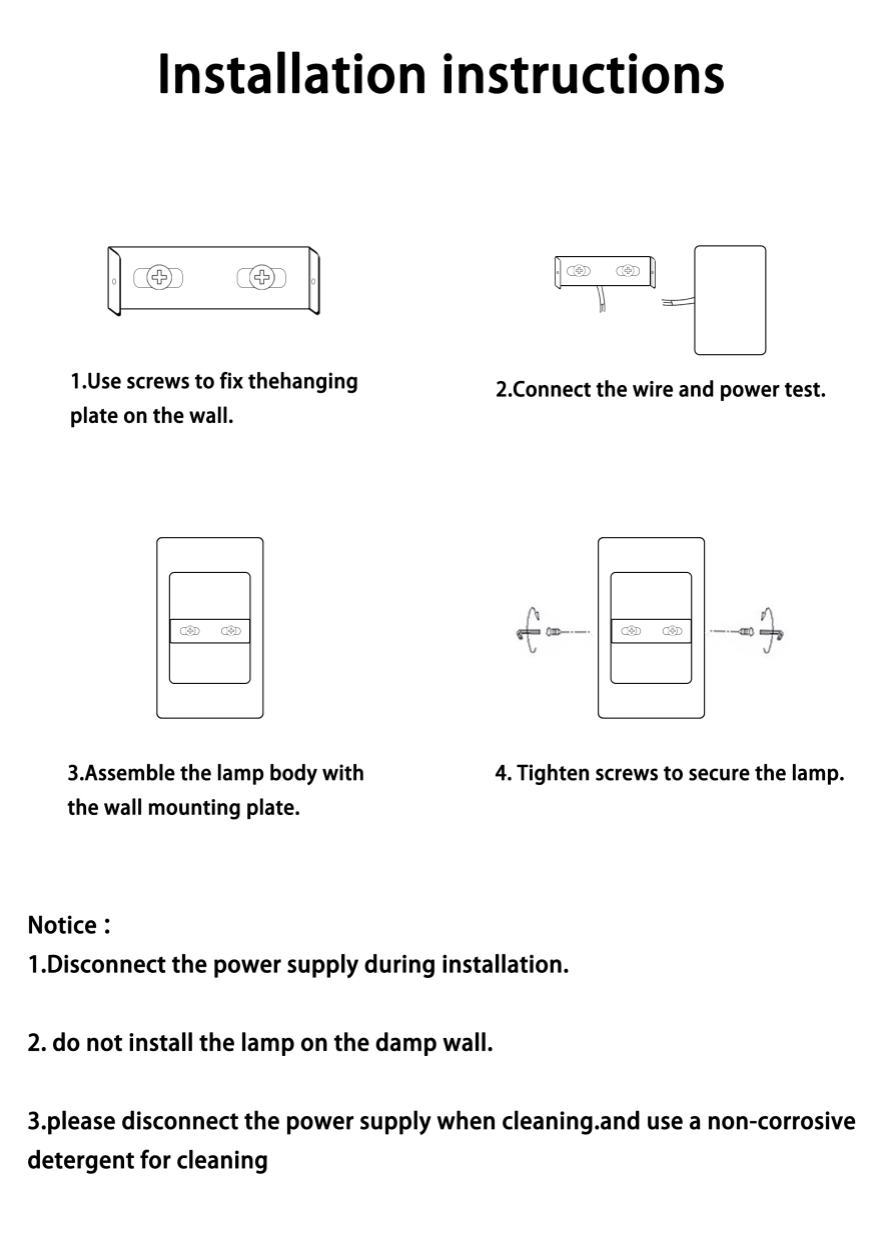 Rectangular Up and Down LED Wall Light