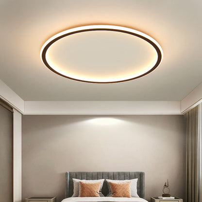 Round Scandi Aluminium LED Ceiling Light