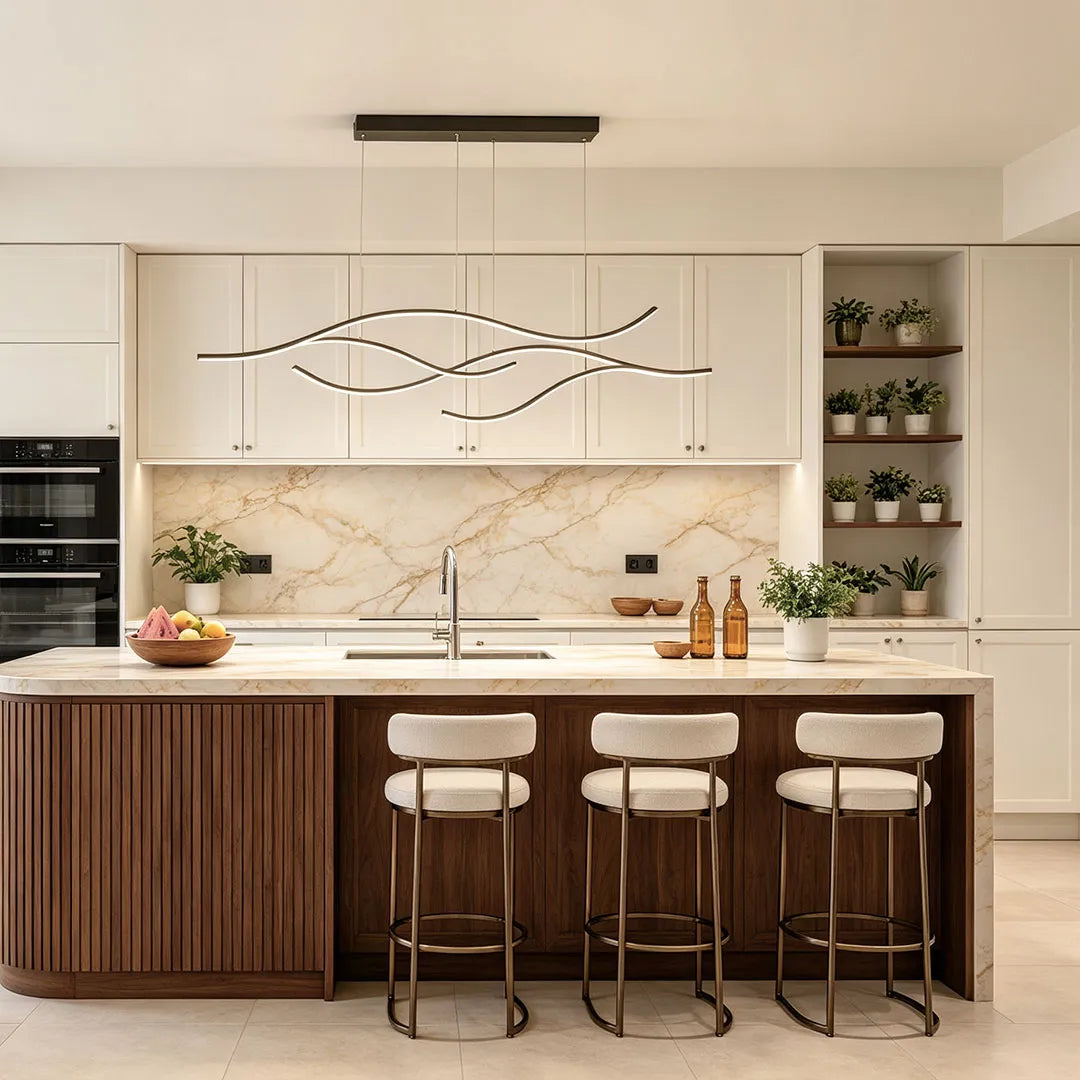 Linear LED Pendant Light for Dining Table
