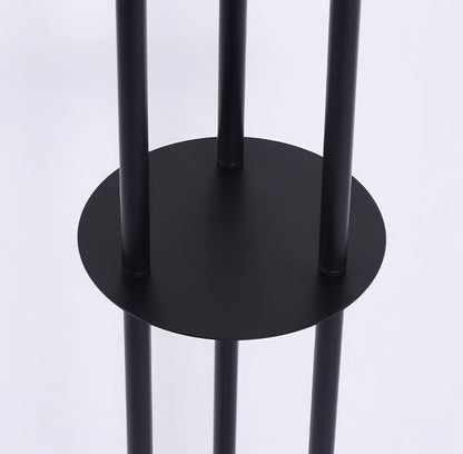 3-Light Floor Lamp with Tall Tube Shades