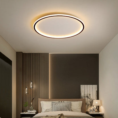 Round Scandi Aluminium LED Ceiling Light
