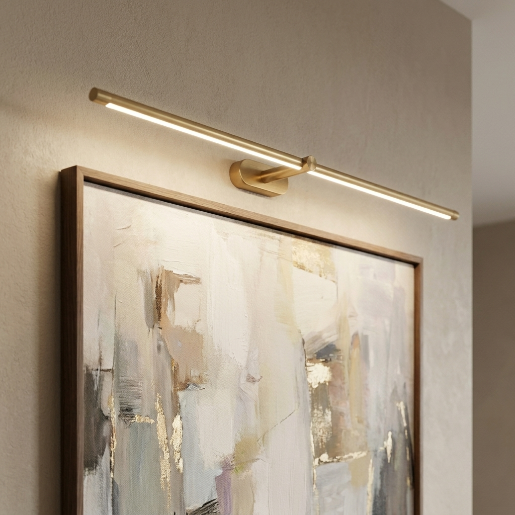 98 cm Natural Bronze LED bathroom mirror light bar with warm light