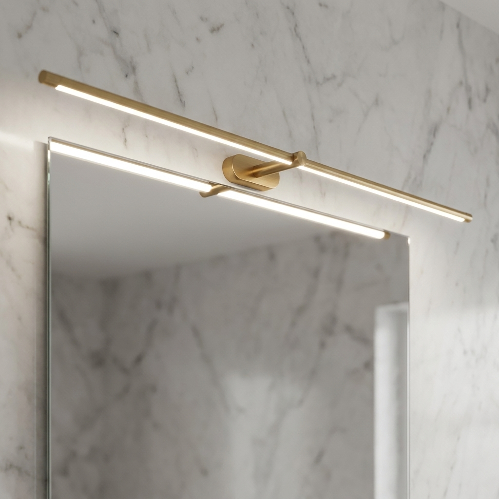 98 cm Natural Bronze LED bathroom mirror light bar with white light