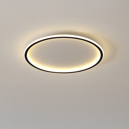 Round Scandi Aluminium LED Ceiling Light