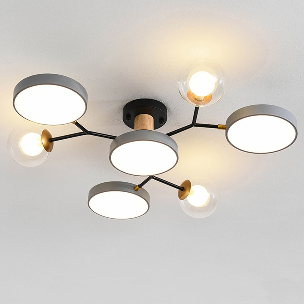 Nature Inspired LED Flush Mount Ceiling Light
