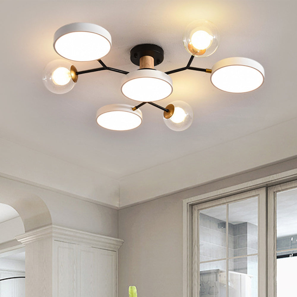 Nature Inspired LED Flush Mount Ceiling Light