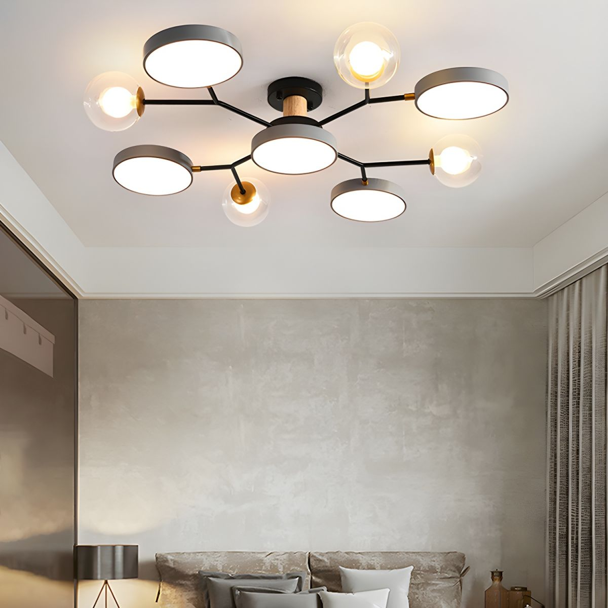 Nature Inspired LED Flush Mount Ceiling Light