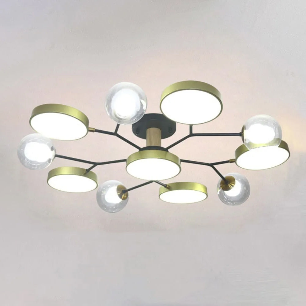 Nature Inspired LED Flush Mount Ceiling Light