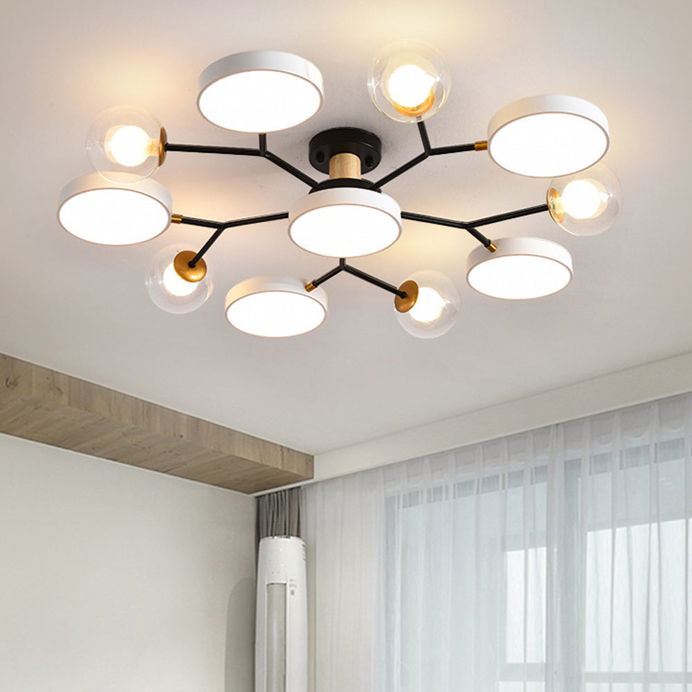 Nature Inspired LED Flush Mount Ceiling Light