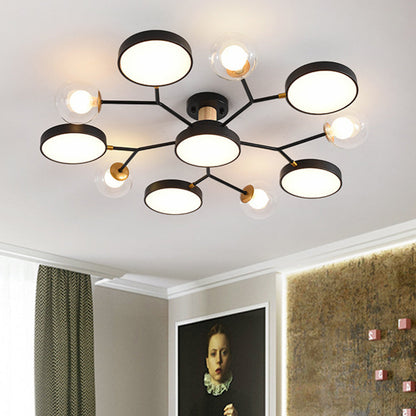 Nature Inspired LED Flush Mount Ceiling Light