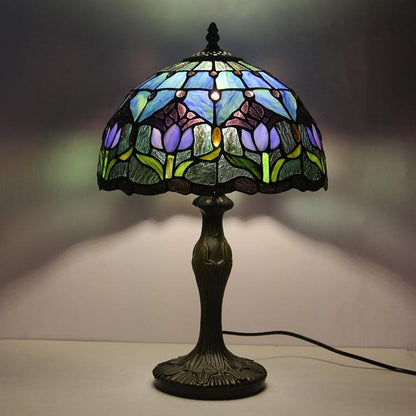 Tiffany-Style Stained Glass Table Lamp