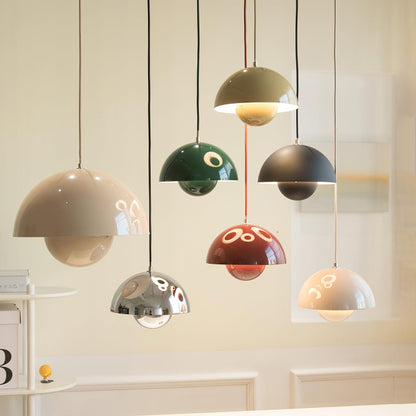 Dome Pendant Light with Floating Globe Diffuser