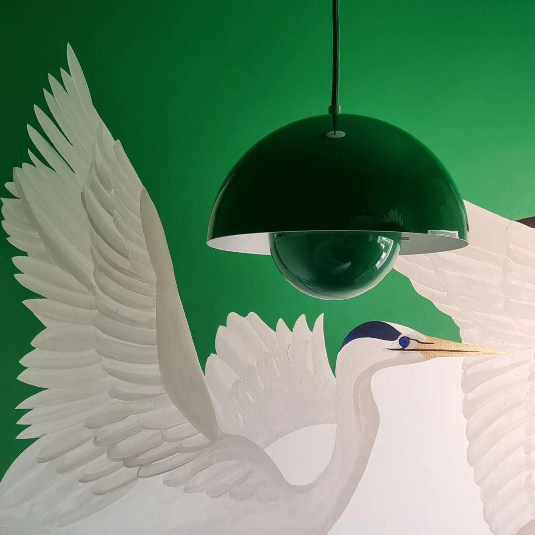 Dome Pendant Light with Floating Globe Diffuser