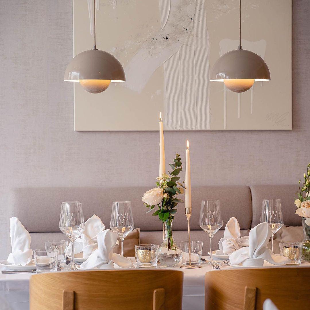 Dome Pendant Light with Floating Globe Diffuser