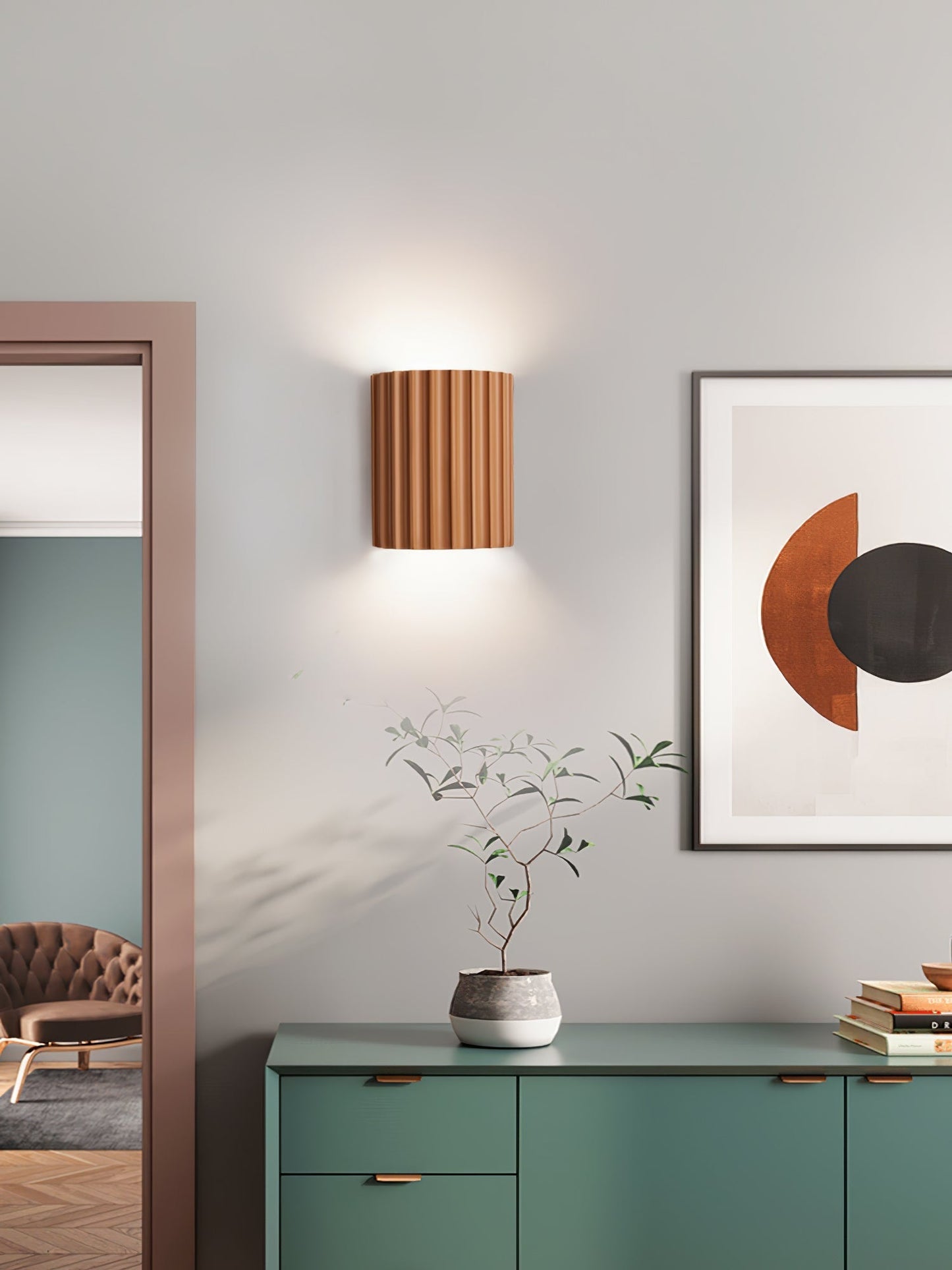 Modern Resin Wall Light with G9 LED Bulb