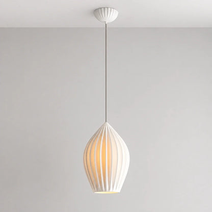 Ribbed Ceramic Pendant Light