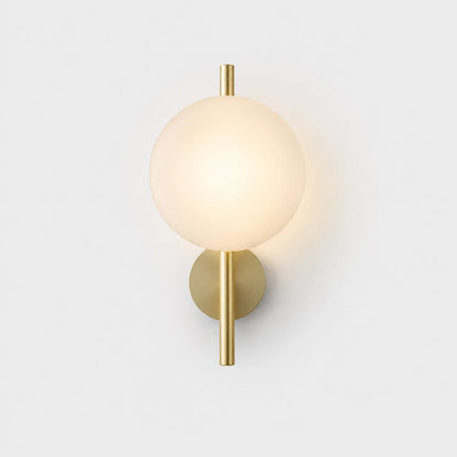 Sculptural Rippled Glass LED Wall Light
