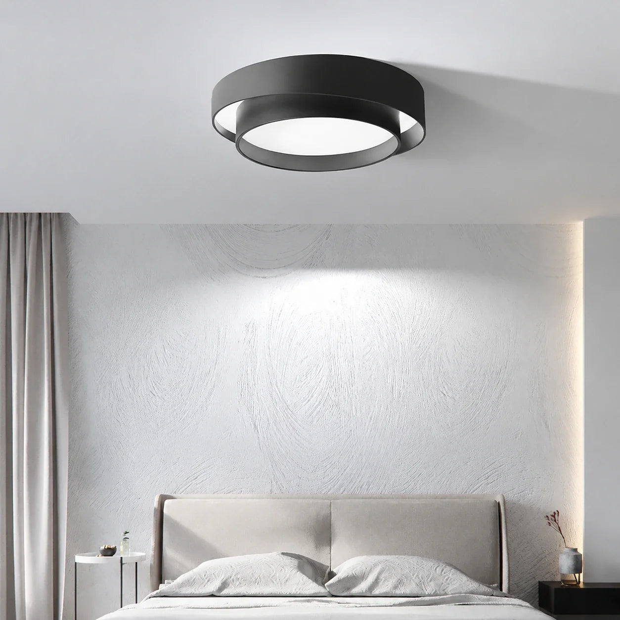 Modern Concentric Ring LED Flush Mount Ceiling Light