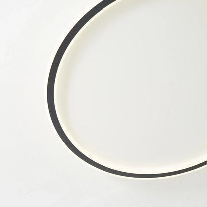 Round Scandi Aluminium LED Ceiling Light