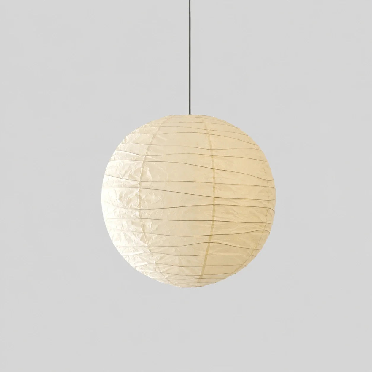 Wabi-Sabi Round Paper Lantern Pendant Light