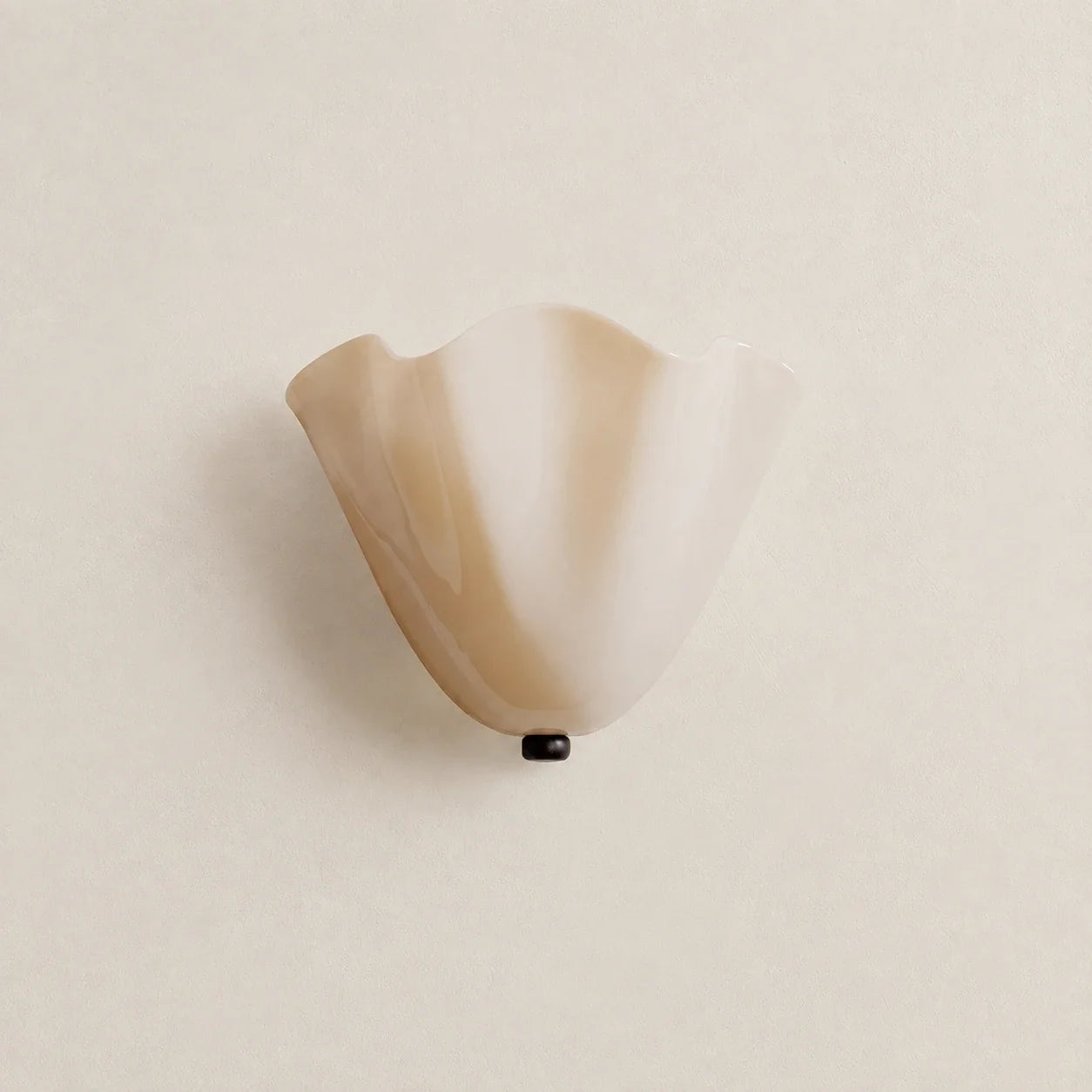 Sculptural Folded Glass Wall Sconce