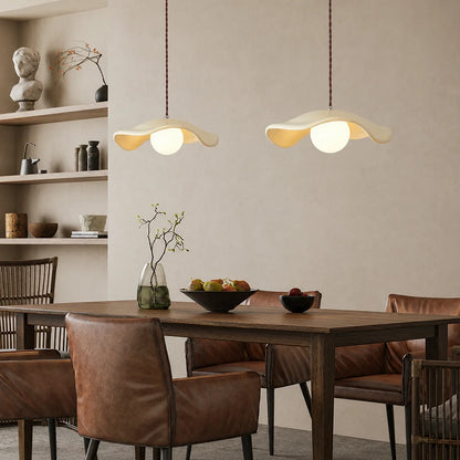 Organic Sculptural Pendant Light with 35cm Resin Shade