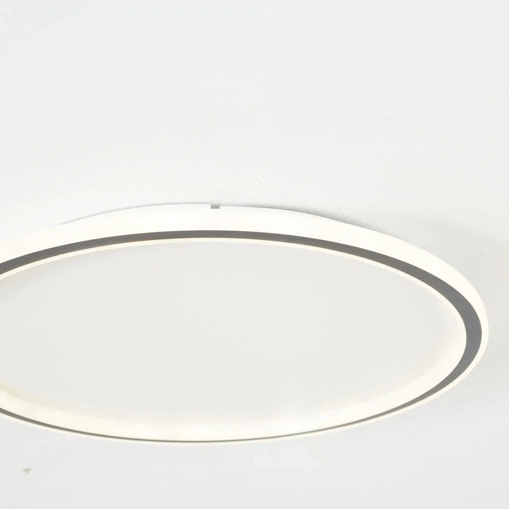 Round Scandi Aluminium LED Ceiling Light
