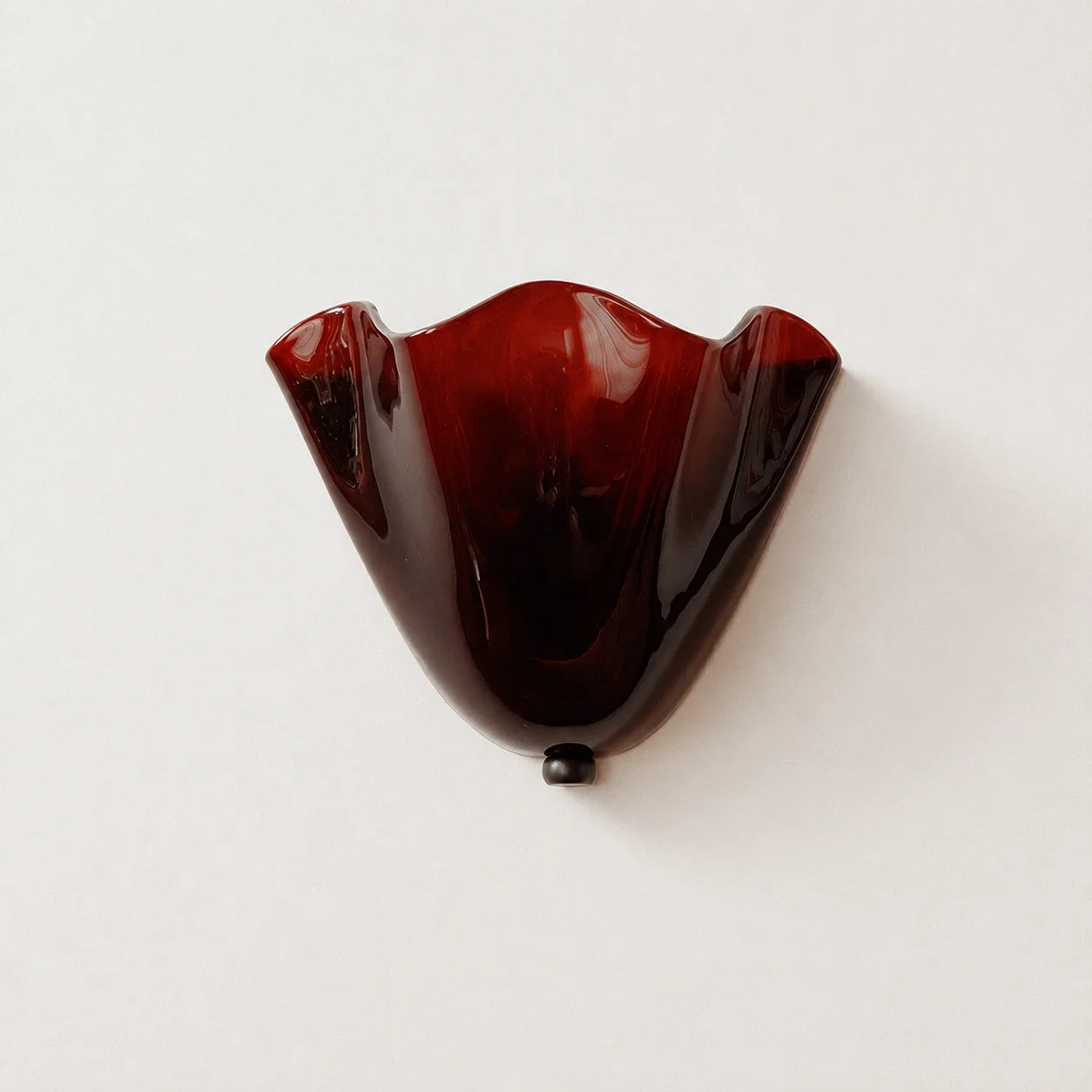 Sculptural Folded Glass Wall Sconce