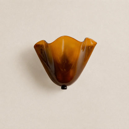 Sculptural Folded Glass Wall Sconce