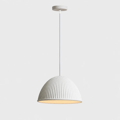 Modern Ribbed Dome Pendant Light