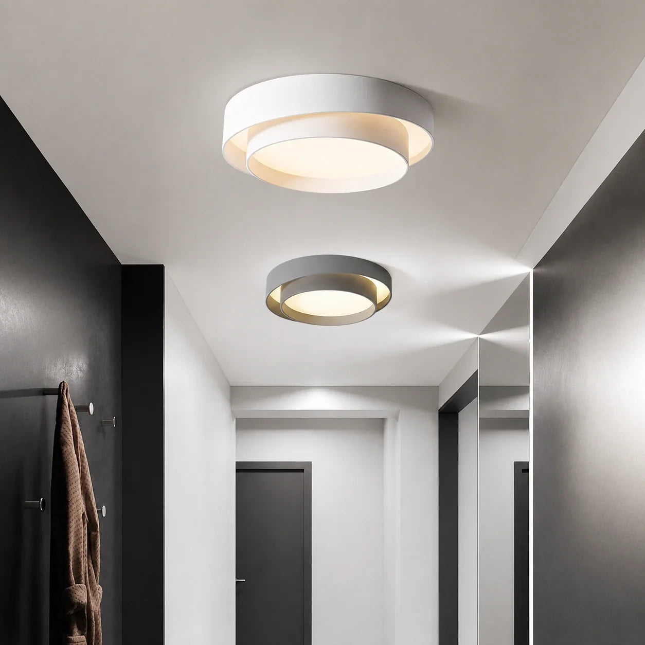 Modern Concentric Ring LED Flush Mount Ceiling Light
