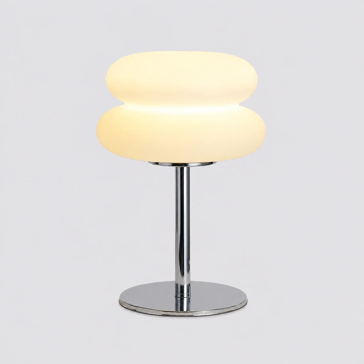 Retro Double-Dome Glass Table Lamp with Stepless Dimming