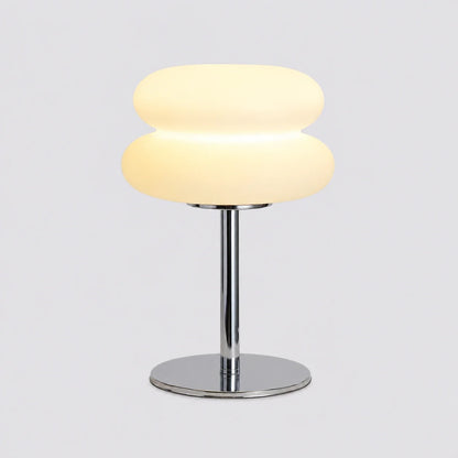 Retro Double-Dome Glass Table Lamp with Stepless Dimming