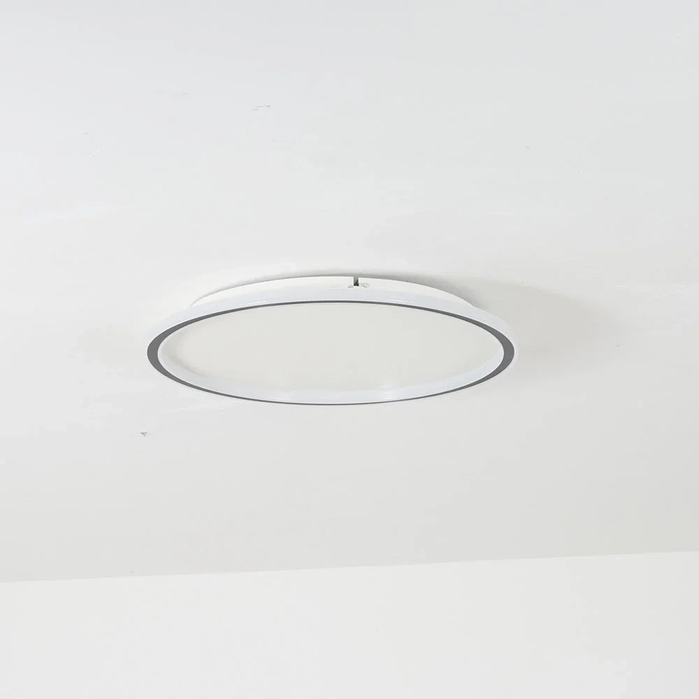 Round Scandi Aluminium LED Ceiling Light