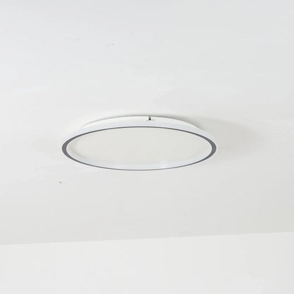 Round Scandi Aluminium LED Ceiling Light