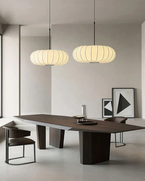 Retro Silk Pumpkin Pendant Light