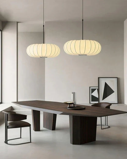 Retro Silk Pumpkin Pendant Light