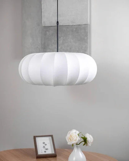 Retro Silk Pumpkin Pendant Light
