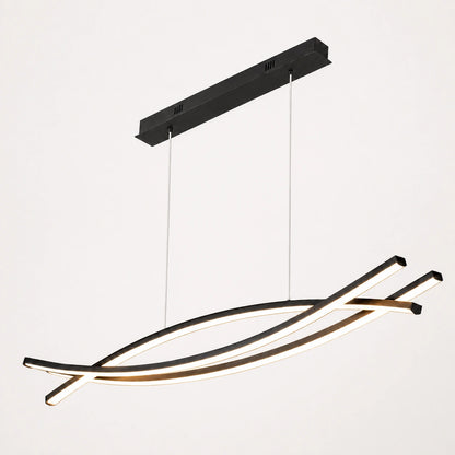 Modern LED Pendant Light, Adjustable Height
