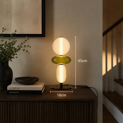 Modern Stained Glass LED Table and Floor Lamp