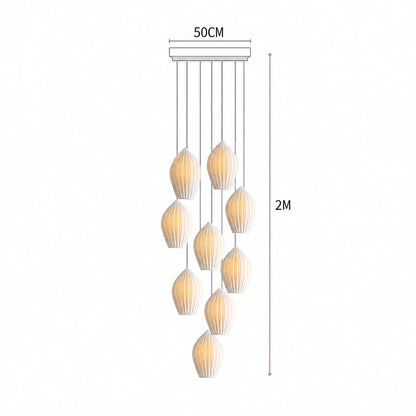 Ribbed Ceramic Pendant Light
