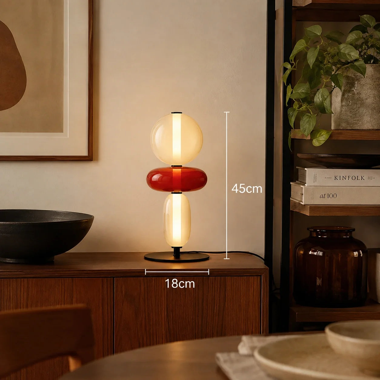 Modern Stained Glass LED Table and Floor Lamp