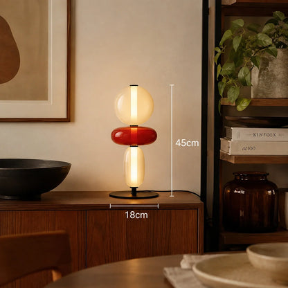 Modern Stained Glass LED Table and Floor Lamp
