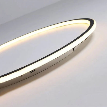 Round Scandi Aluminium LED Ceiling Light