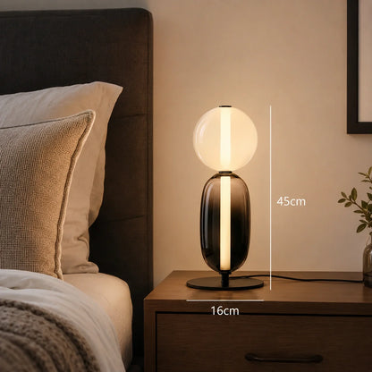 Modern Stained Glass LED Table and Floor Lamp