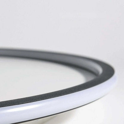 Round Scandi Aluminium LED Ceiling Light